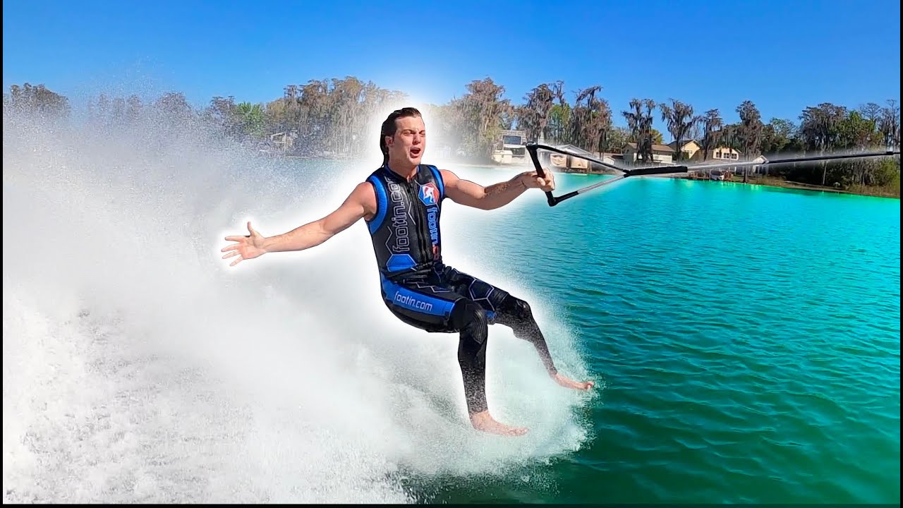I TRIED BAREFOOTING!! - SKI BOAT