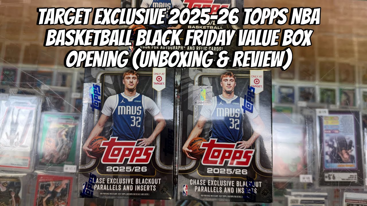 Эксклюзивное открытие коробки с баскетбольными купонами Topps NBA Black Friday сезона 2025&ndash;26 (ра...
