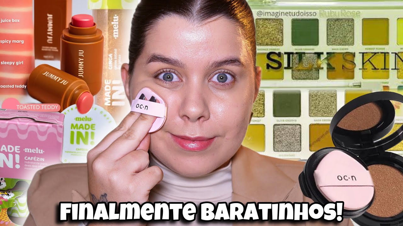 Testando makes BARATINHAS da 25 DE MAR&Ccedil;O / Melu, Ruby rose, Oceane e maisssss