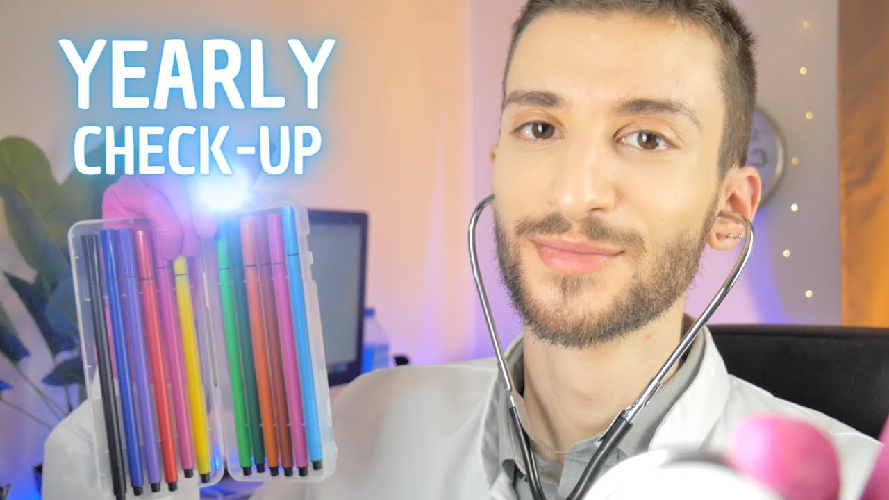 ASMR Yearly Check-Up Exam - Eye exam, Ear exam, Color Tests, Vitals, Hearing Tests