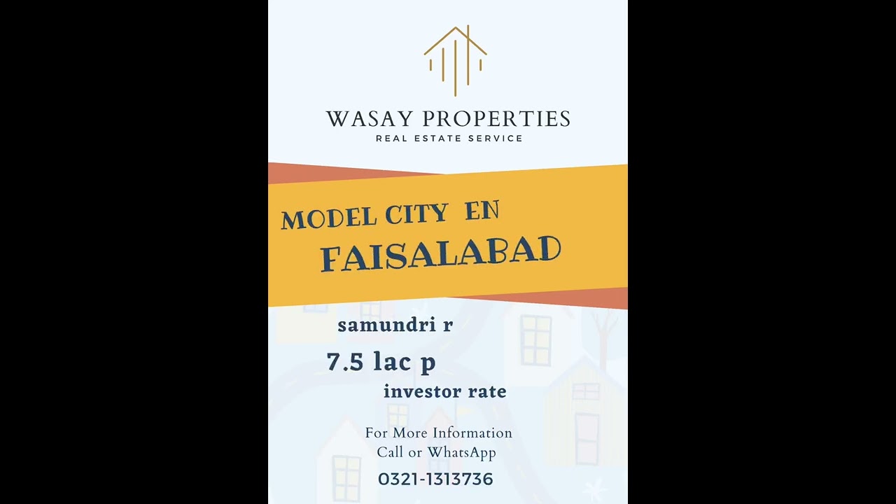 Model City Enclave Faisalabad Samundri Road 0321-1313736