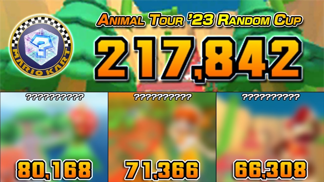 Animal Tour '23 Random Cup Challenge (217K) | Mario Kart Tour | Tier 99 | Lv 400