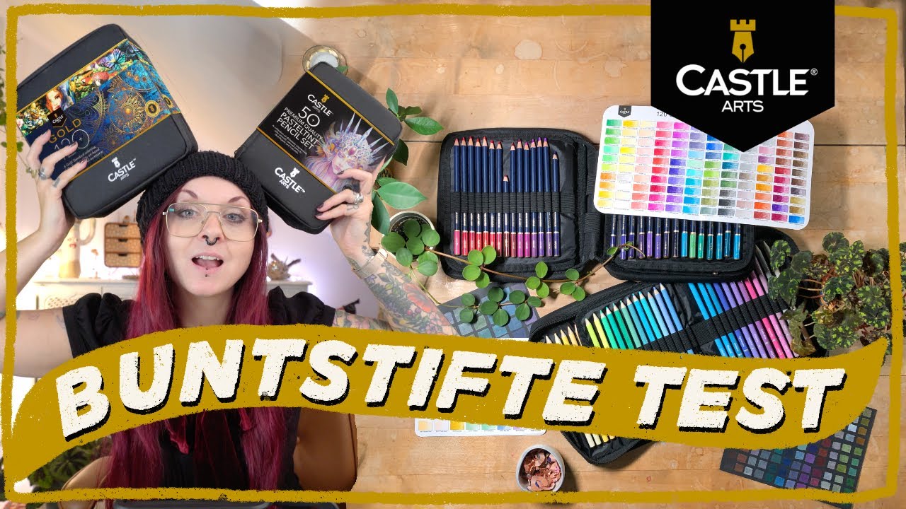 Günstige Alternative zu Polychromos? ✏️ CASTLE ARTS gold + pasteltint im Test