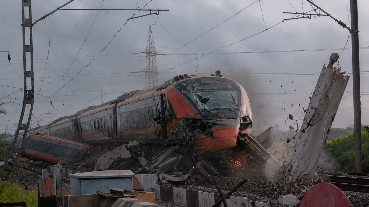 Train Disaster Caught on Camera 😱Massive Train Crash Edit | Cinematic Disaster Scene