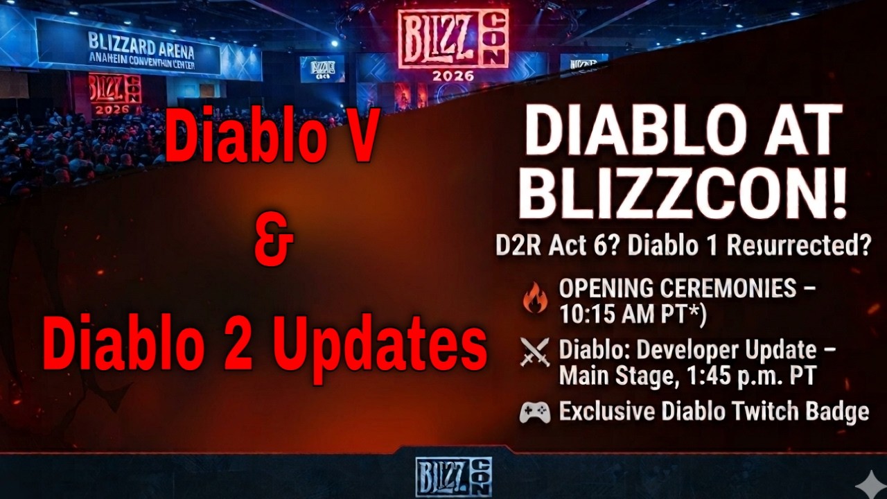 Blizzcon Diablo 2 & Diablo 5 Information (Diablo is Back!)
