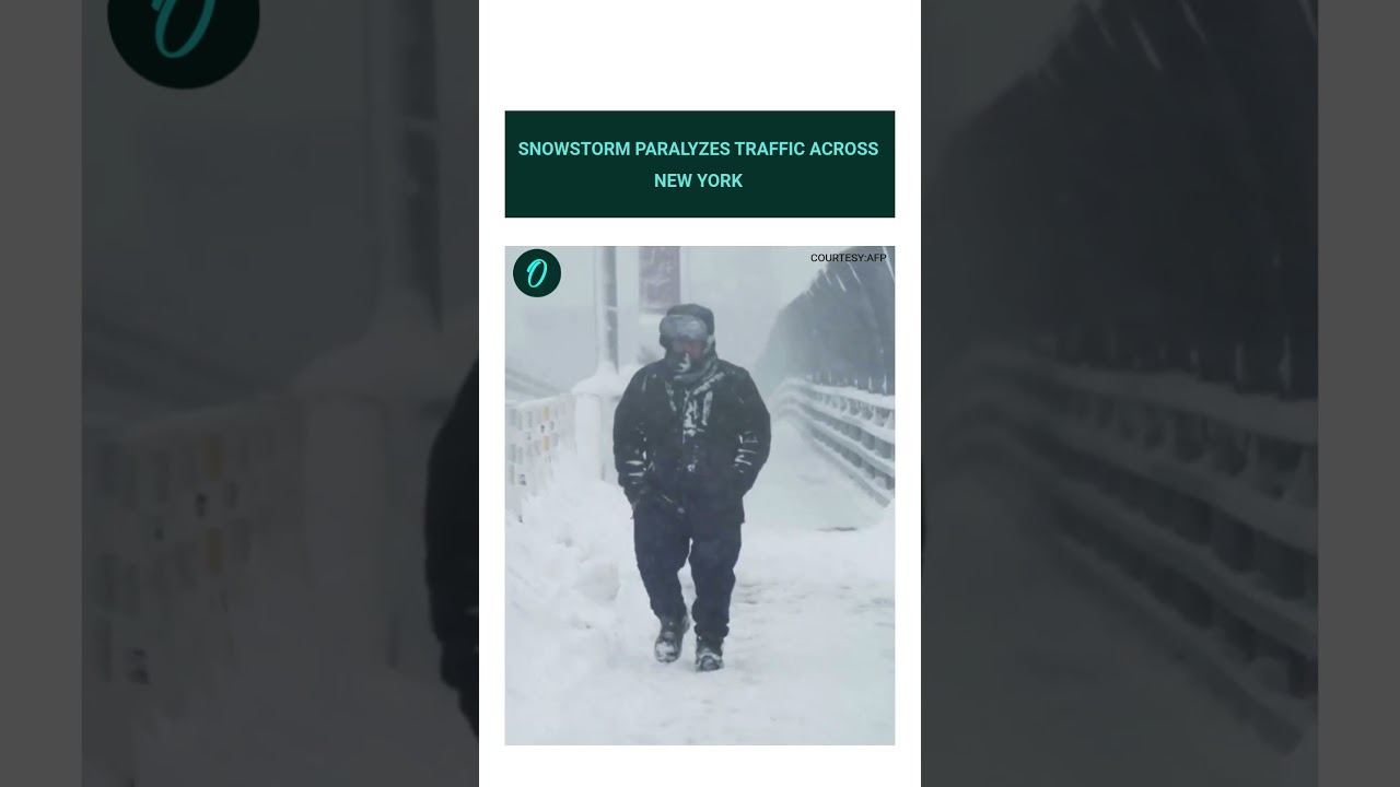 Snowstorm Forces Travel Ban, Traffic Disruptions in New York