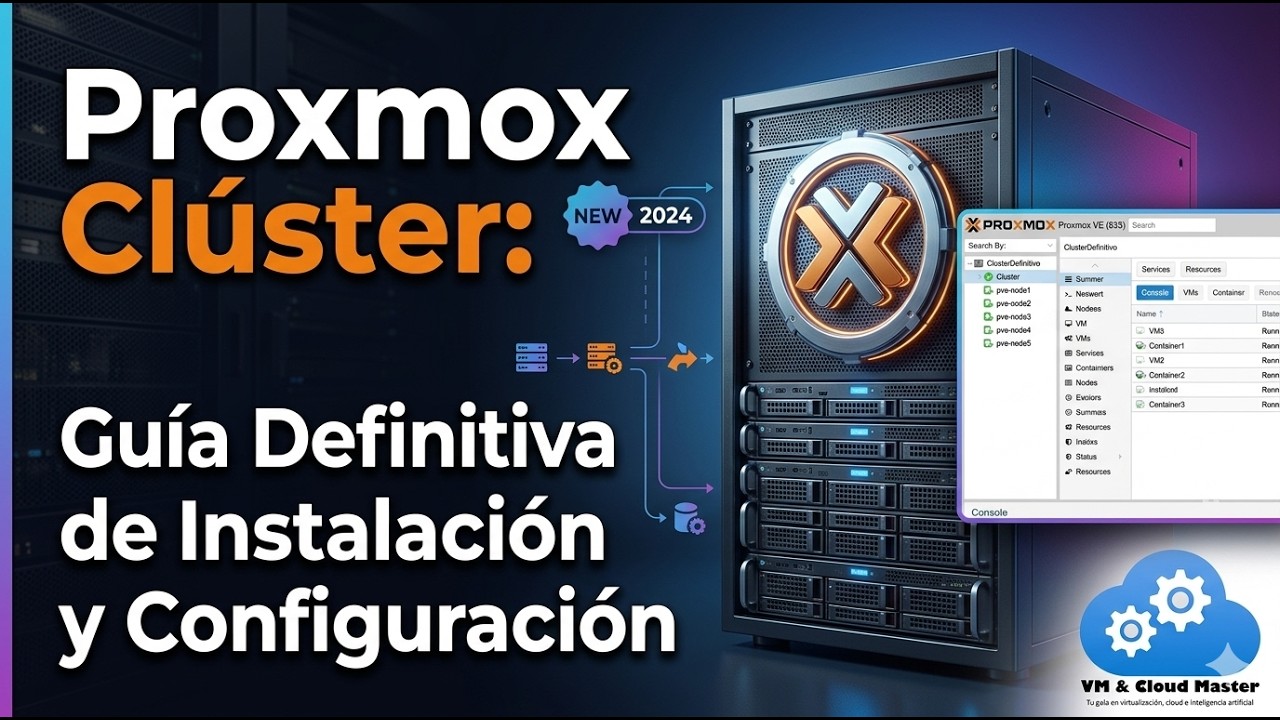 Proxmox Clúster: Guía Definitiva de Instalación y Configuración #VMCloudMaster #proxmox