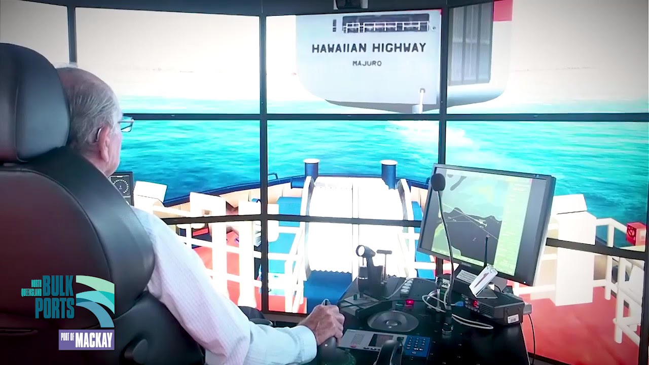 North Queensland Bulk Ports marine pilots undergo training at the Smartship simulator