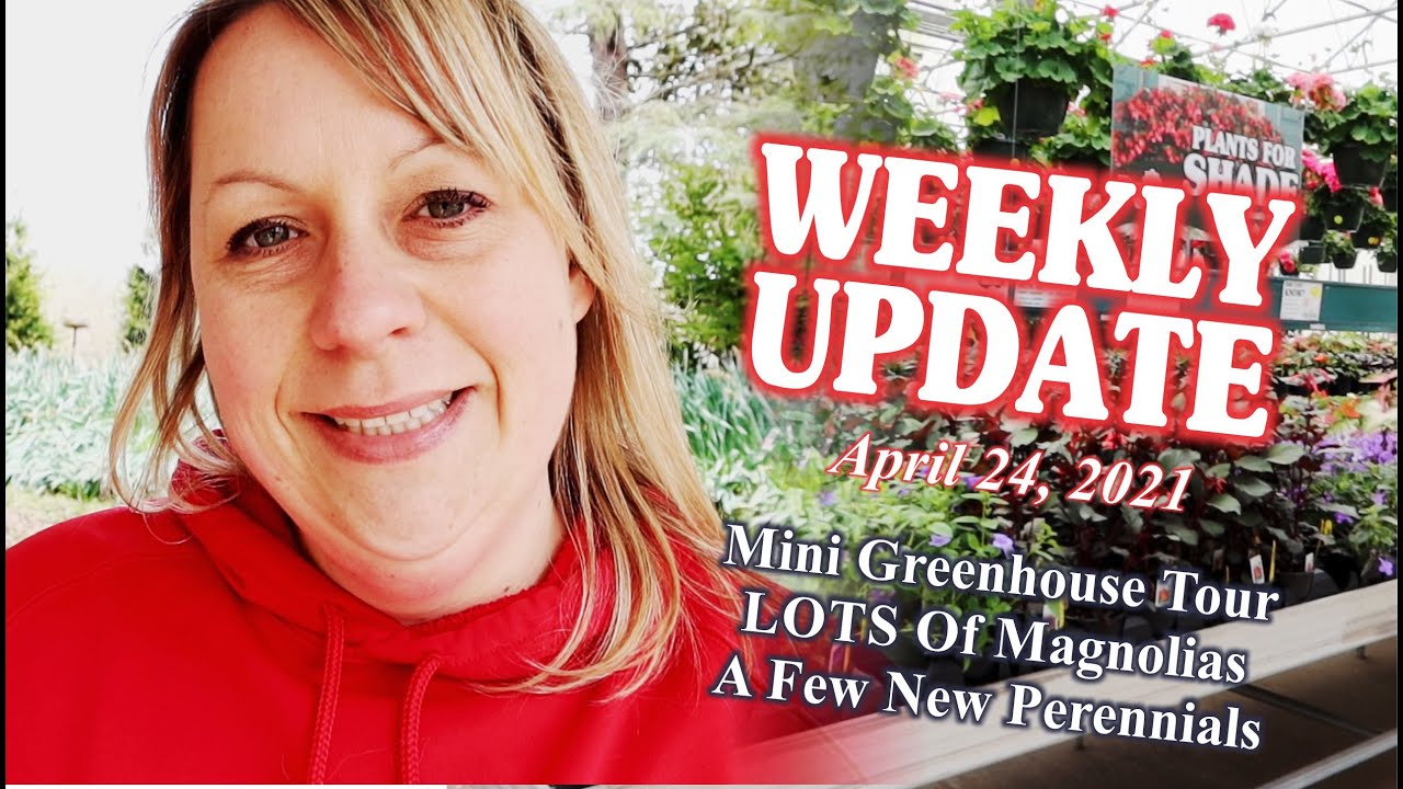 Weekly Video 4-24-21 // Mini Greenhouse Tour + New Perennials + LOTS of Magnolias
