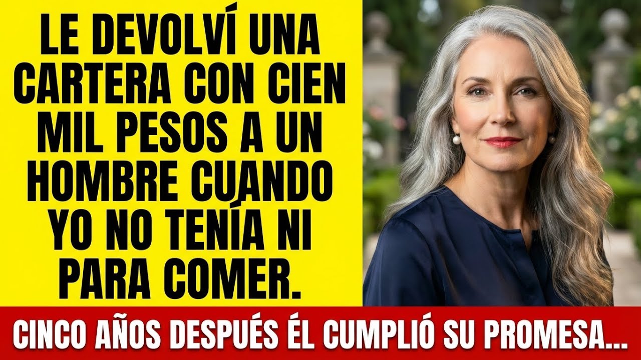 Encontré una cartera cuando no tenía ni para comer. La devolví. Años después él cumplió su promesa