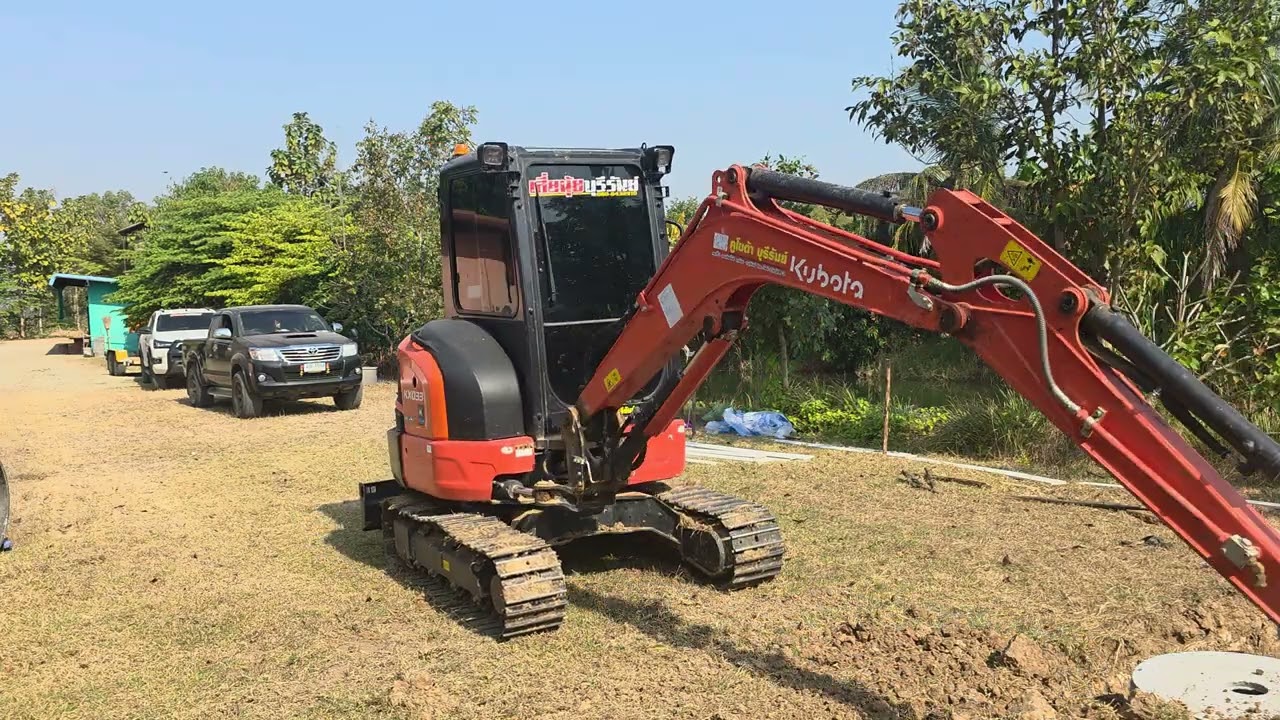 KX033 Kubota. #รถขุดเล็กรับงานทั่วไป ☎️0808432910 #รับจ้างขุด