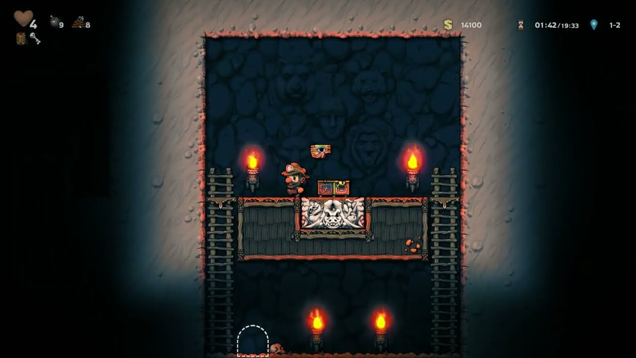 Spelunky 2 Longplay (No Commentary) - Full run, no Shortcuts, Tiamat ending, Credits
