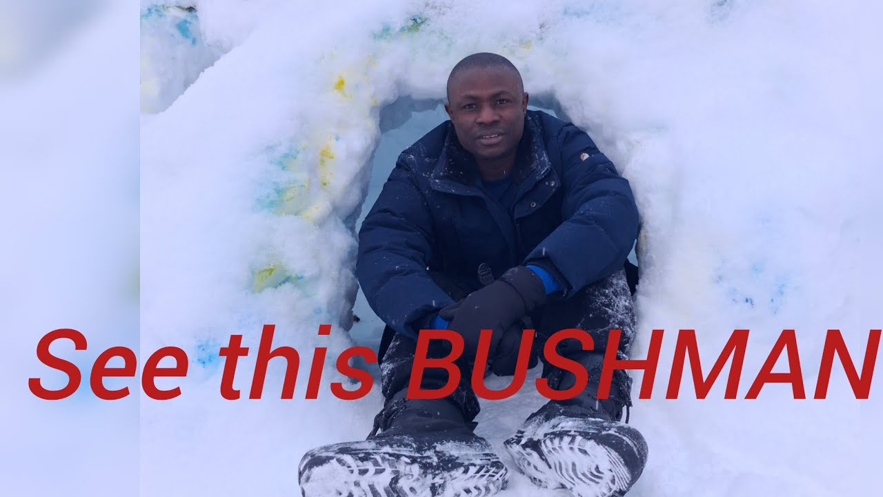 A bushman in a cold land #comedy #olympiad Nigerians comedy #African #viral 
