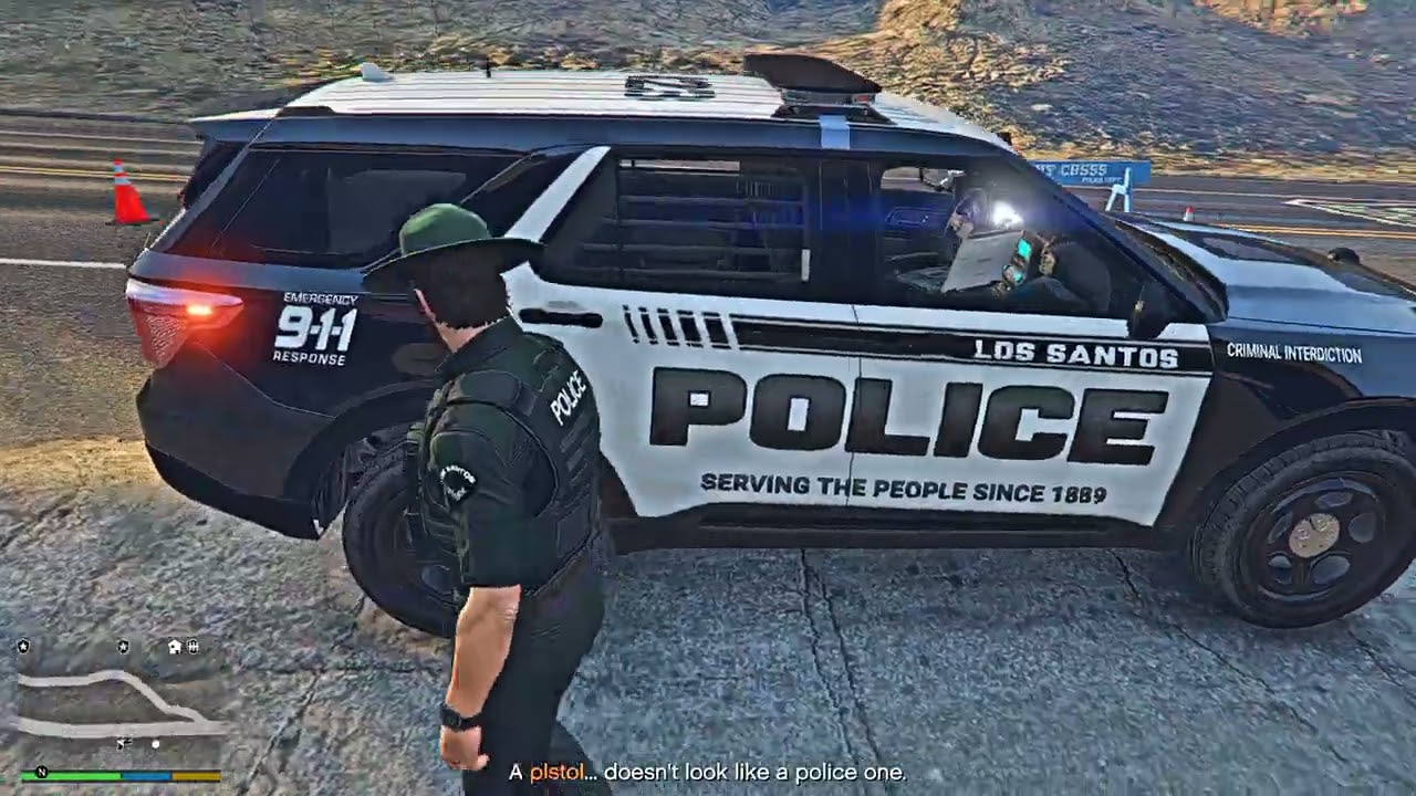 Grand Theft Auto V LSPDFR gameplay