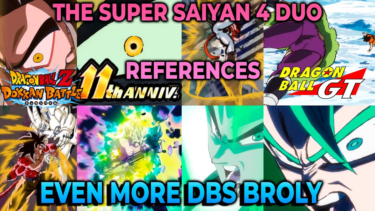 The SSJ4s have the Best Animations Ever! Dokkan Battle References