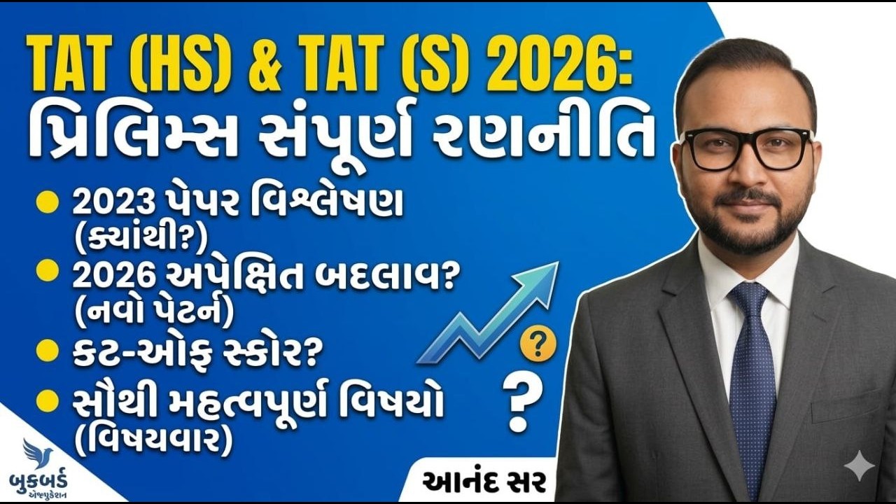 TAT (HS)(S) 2026 । પ્રિલીમની સંપૂર્ણ રણનીતિ  | આનંદ સર  | Book Bird