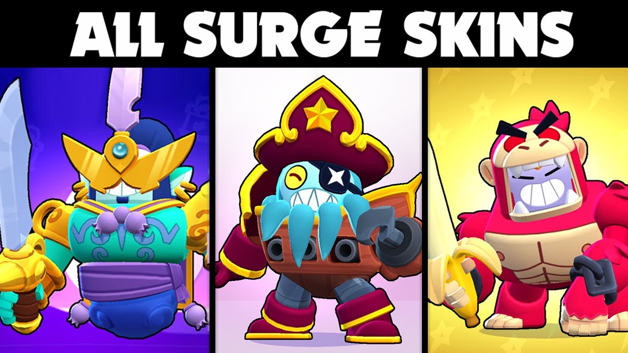 EVERY SURGE SKIN | Brawl Stars Skin Spotlight