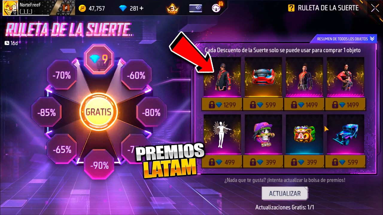 🌟PREMIOS RULETA DE LA SUERTE CON SOLO 9 DIAMANTES! ASPECTOS TRAP DE TIENDA MISTERIOSA