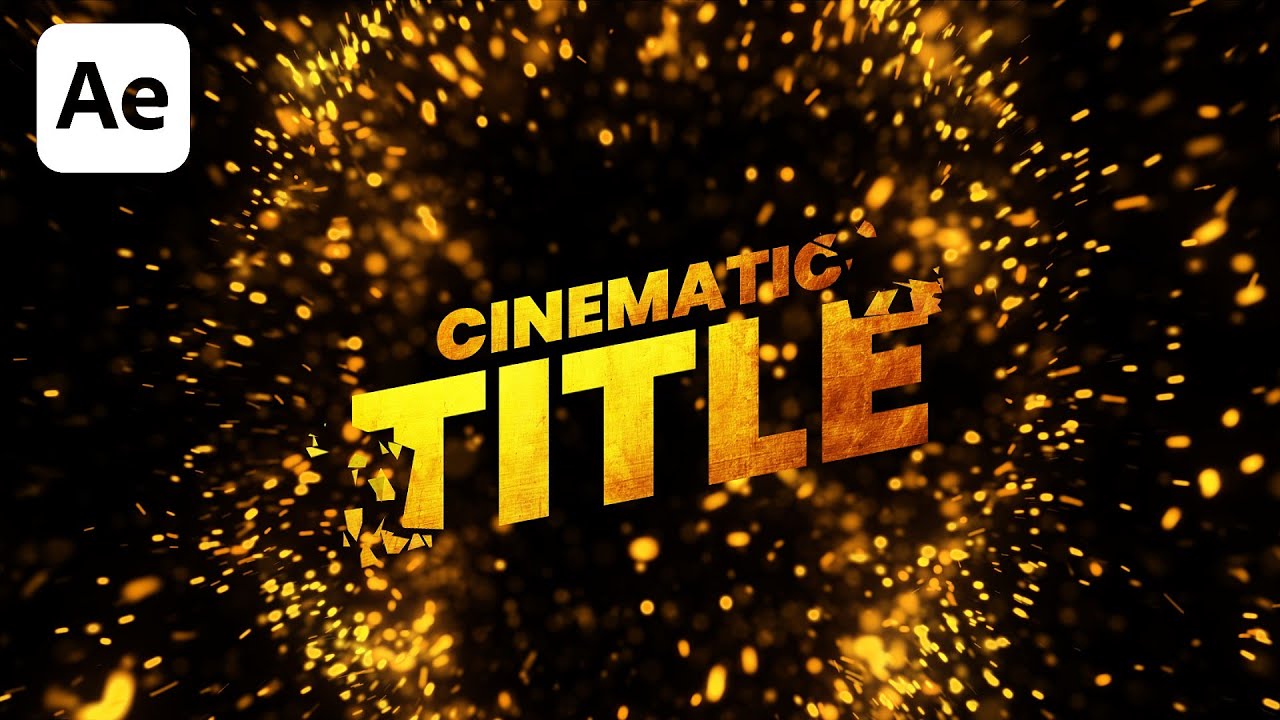 After Effects Tutorial: Cinematic Title Animation in After Effects (simple way!!!!)