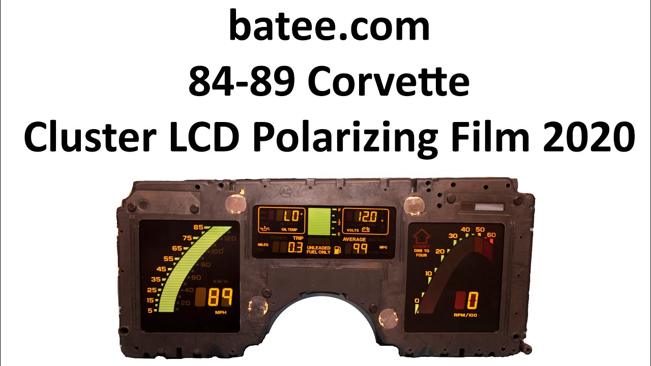 84-89 Corvette #4 - Digital Cluster Faded LCD Repair (2020) by batee.com