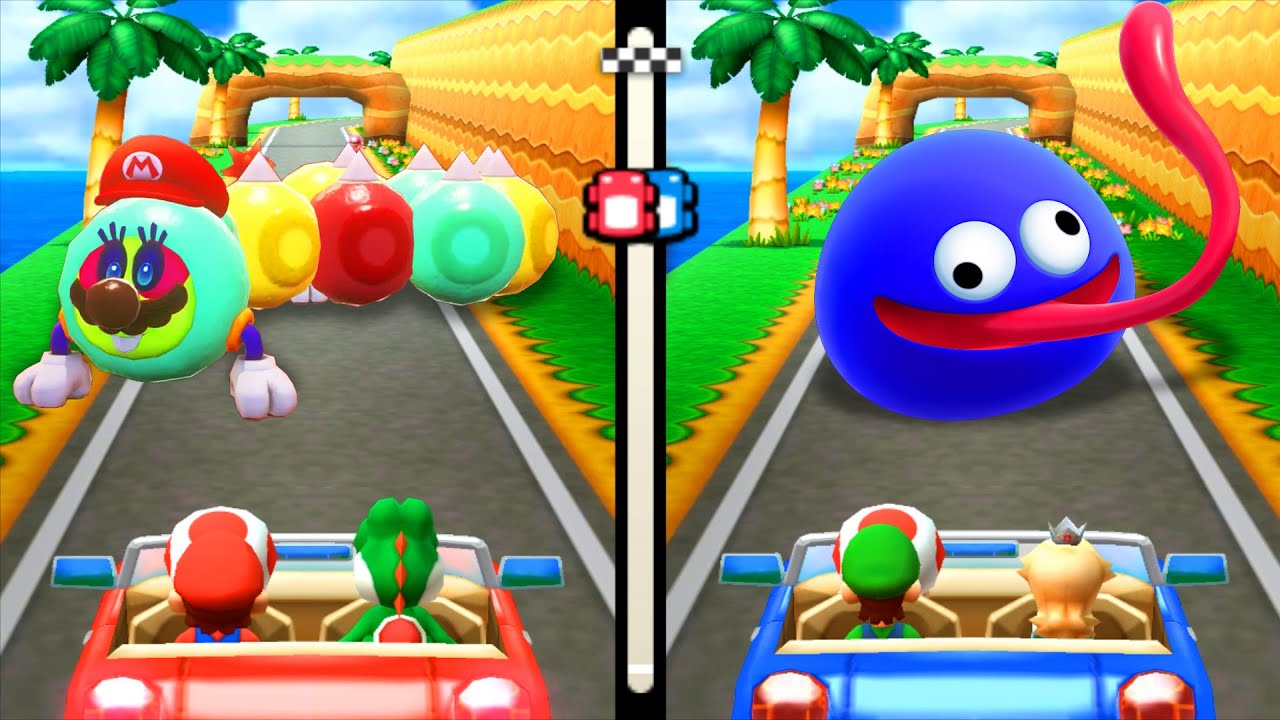 【3dsマリオパーティ100ミニゲームコレクション】ミニゲームマリオVsルイージVsヨッシーVsロゼッタ(COM最強 たつじん)