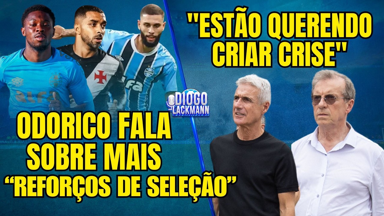 ODORICO NEGA CRISE, FALA SOBRE REFORÇOS DE SELEÇÃO, PATROCINIO MASTER, POLÊMICA COM AMUZU E WAGNER
