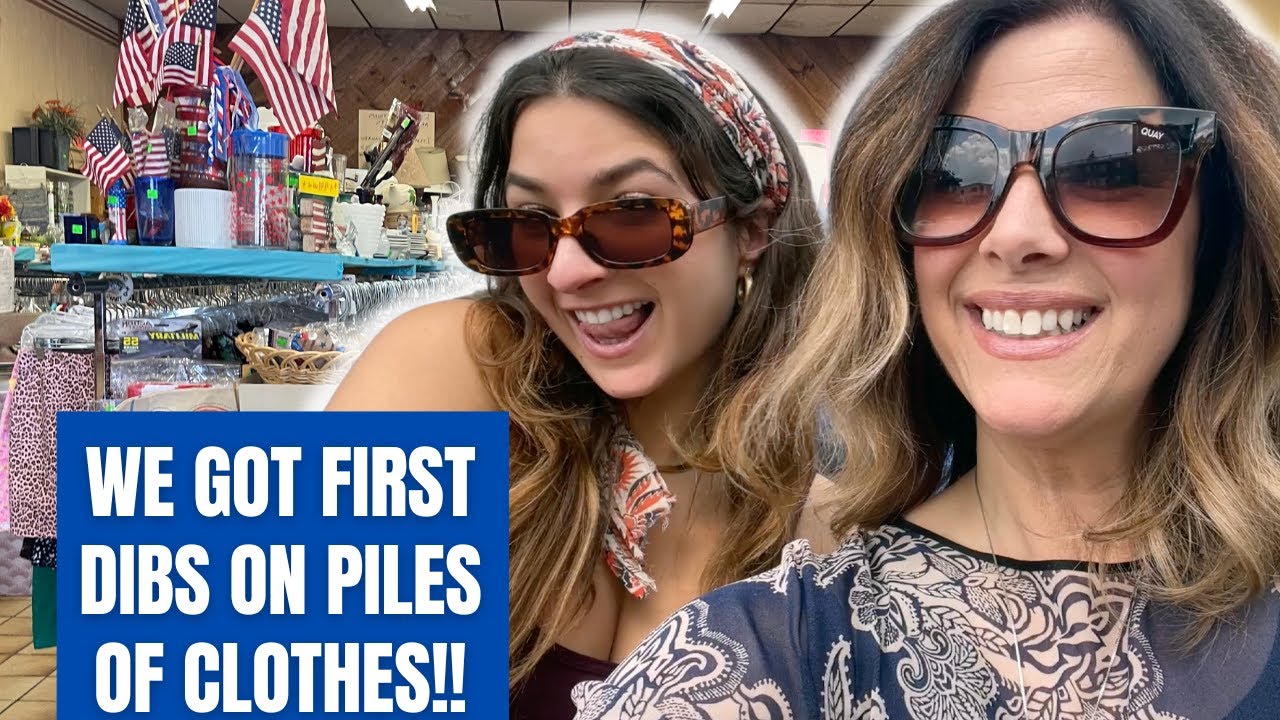 We shopped before things hit the sales floor!! Thrift with me!! Poshmark Thrift haul!