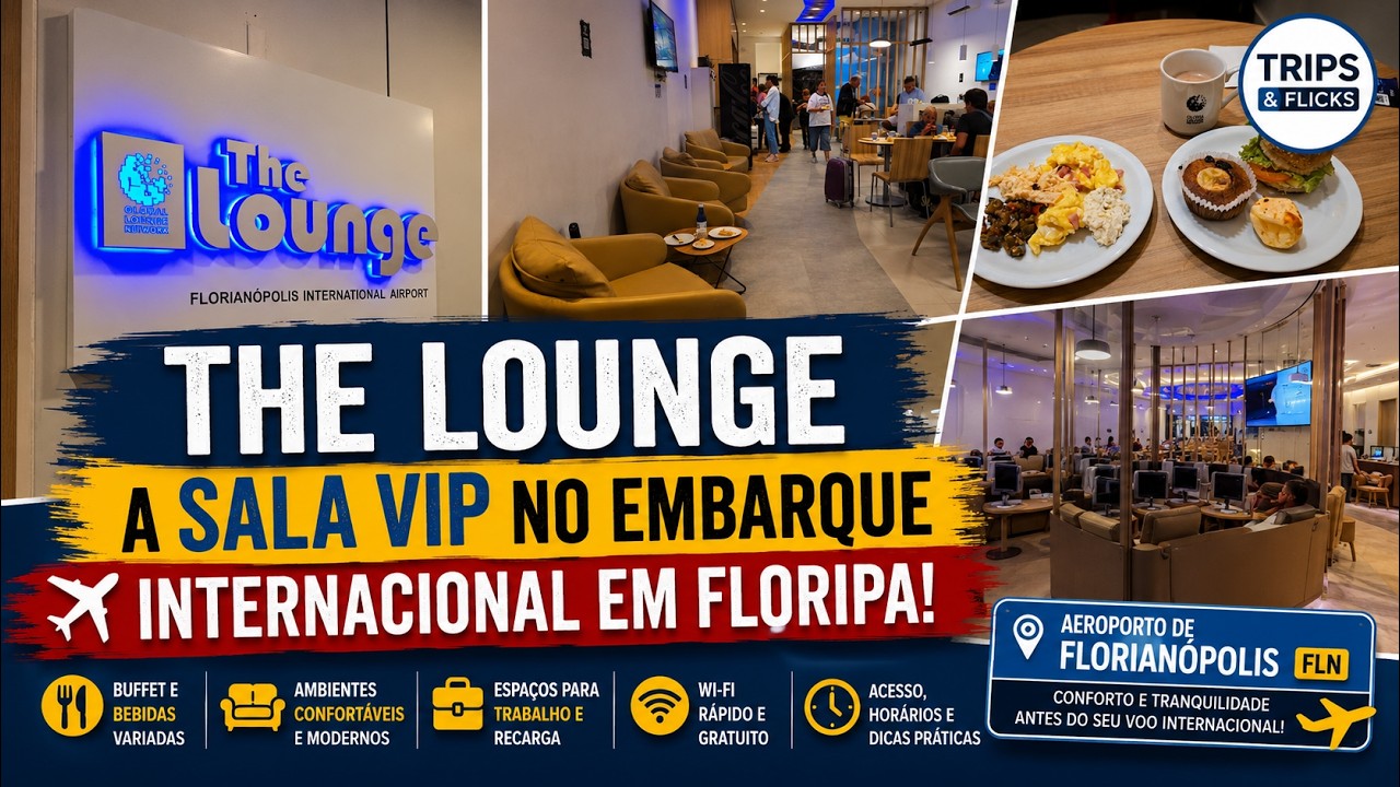 🛫🌍 The Lounge: a Sala VIP no embarque internacional em Floripa!