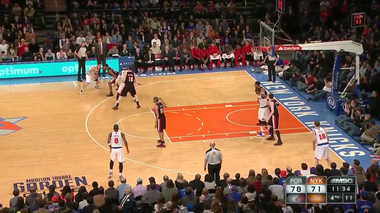 Carmelo Anthony 45 points (6 3 pointers) vs Portland Trail Blazers full highlights 01/01/2013