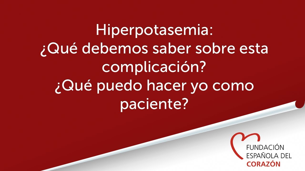 VII #ForoCV: Hiperpotasemia