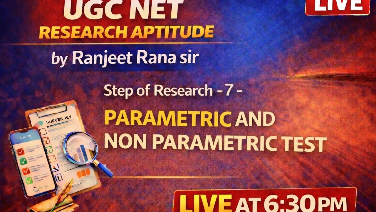 Non Parametric Test | Research Aptitude | UGC NET 2026
