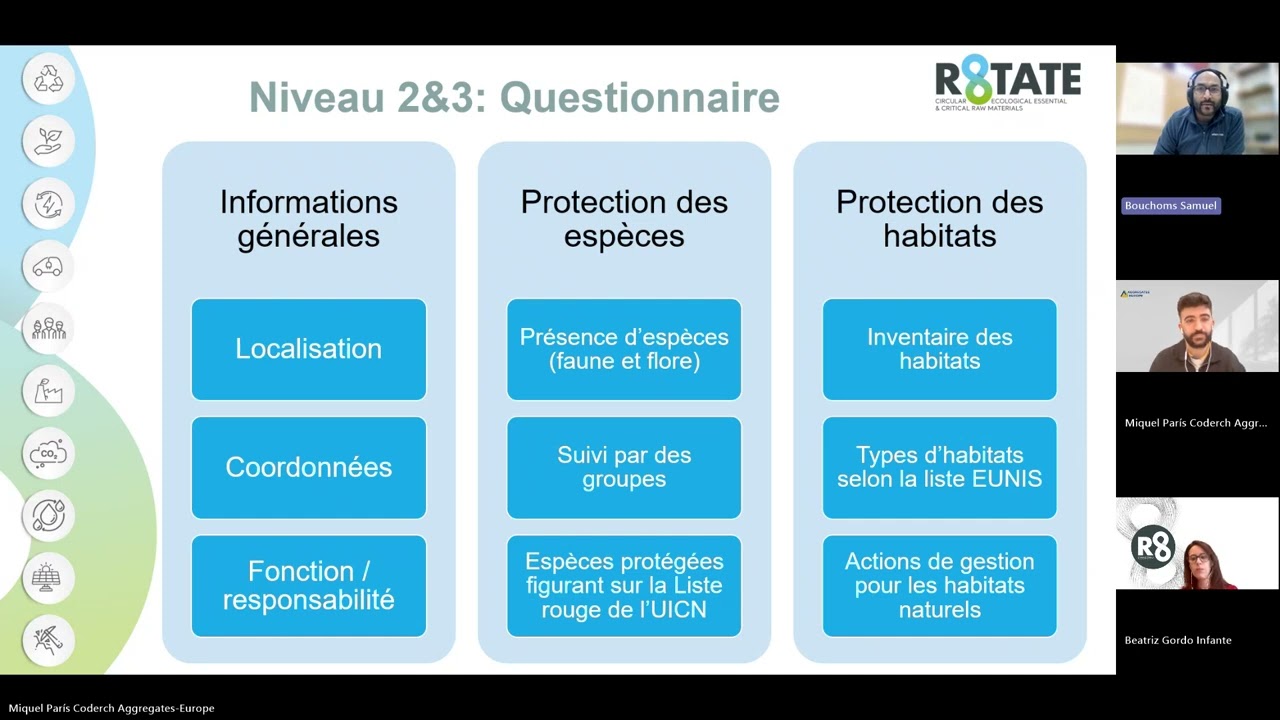 Rotate & Aggregates Europe : webinaire Indicateurs de biodiversité