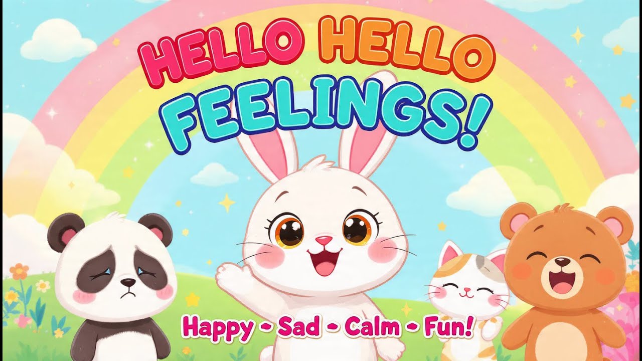Hello Hello Feelings Song for Kids | Learn Emotions with Actions | Tiny Tunes