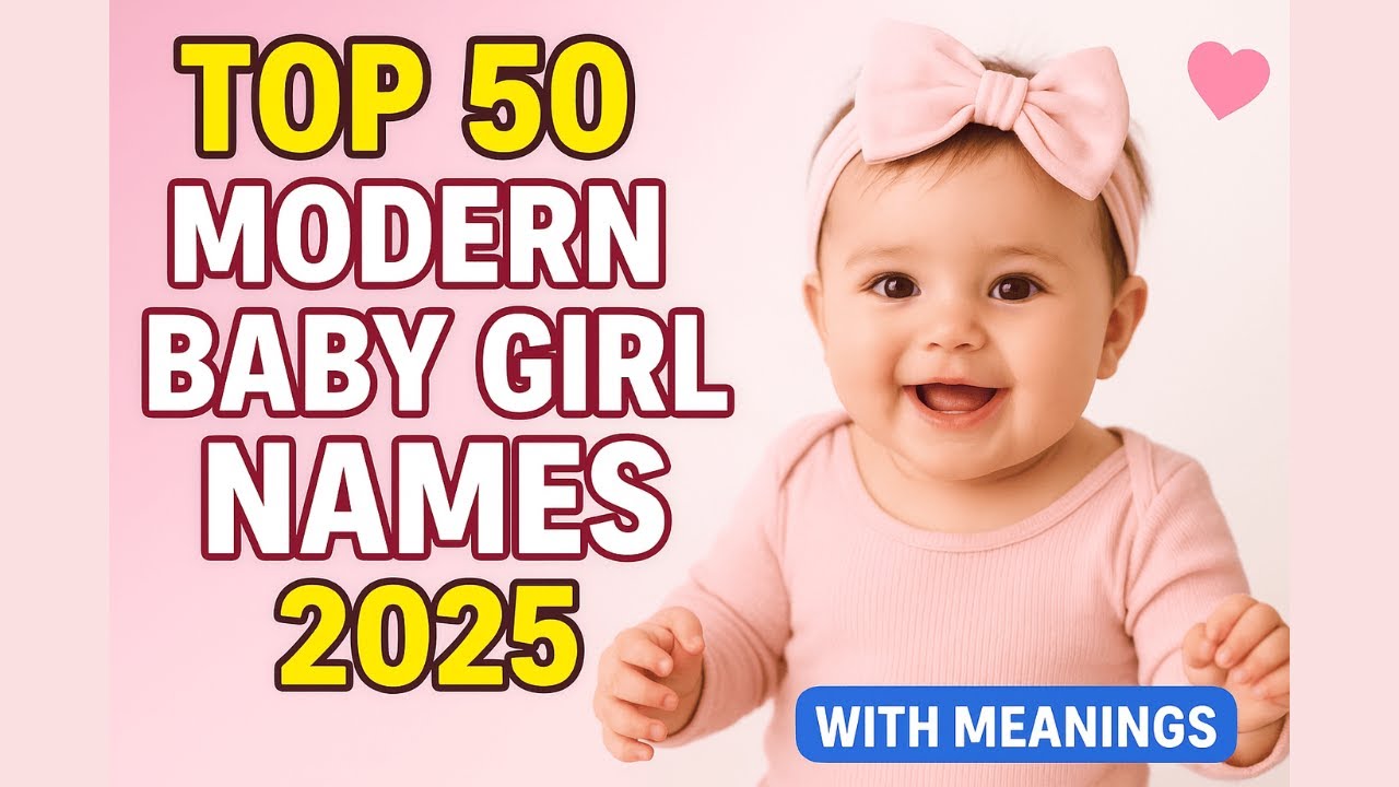 👧 50 Modern Hindu Baby Girl Names with Meanings – 2025 | Baby Names Library | #girlnames
