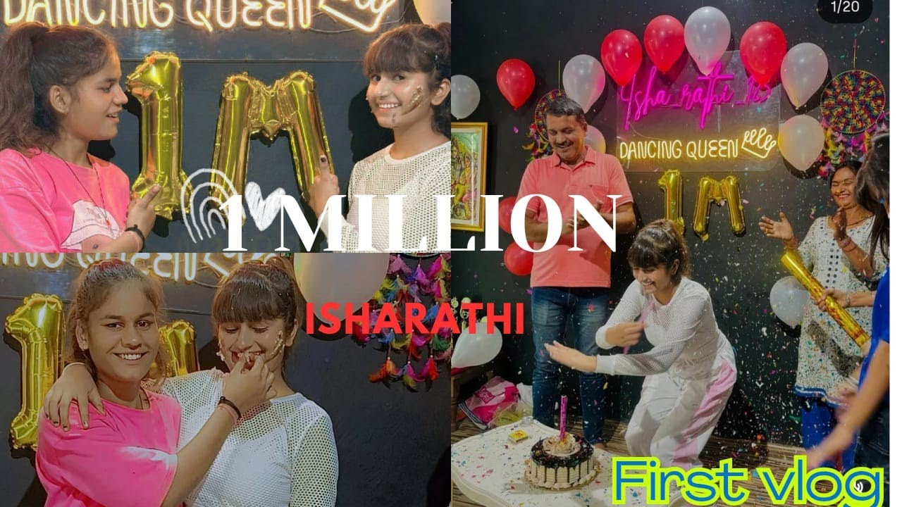 1.M subscribe celebration party 🎉🎉||#@IshaRathi-re4it #1million #vlogvideo #youtubevlog 