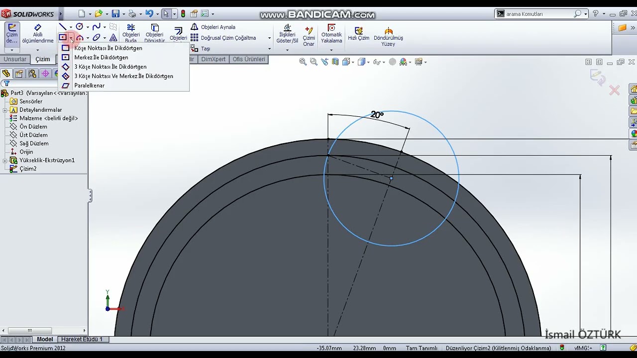SolidWorks ile Düz Dişli Çark Tasarımı
