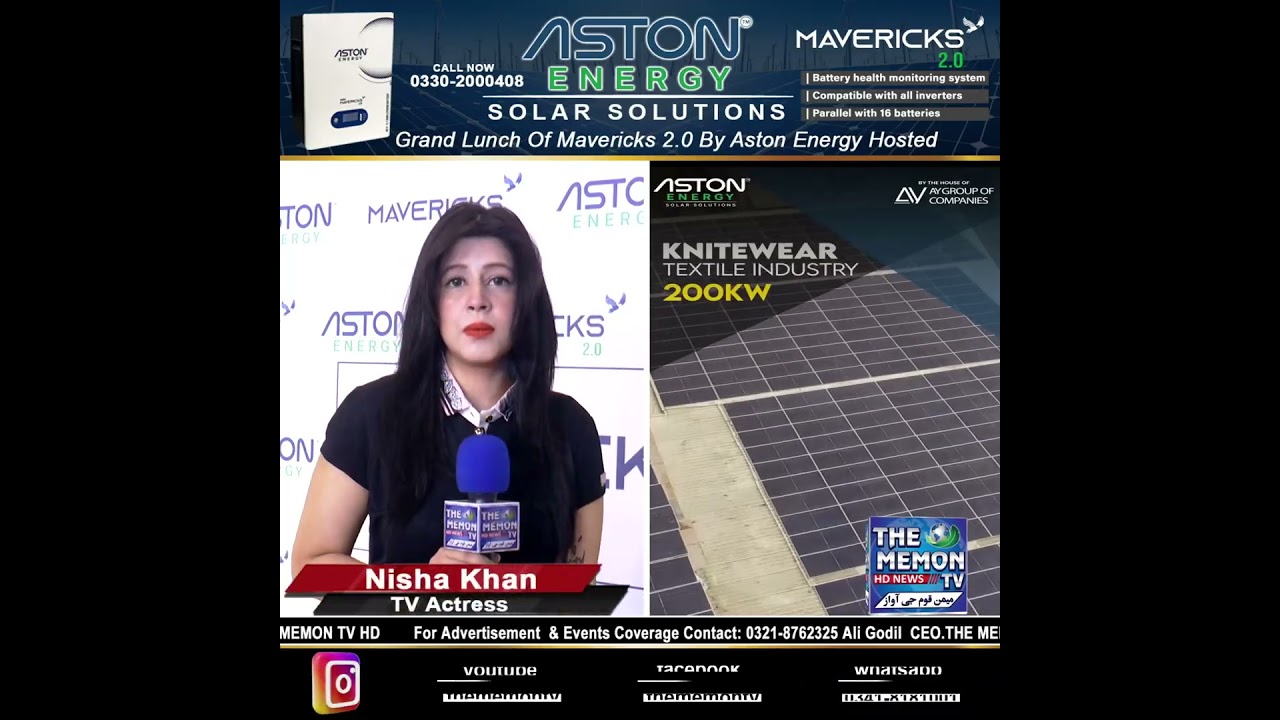 Nisha Khan Grand Launch Of Mavericks 2.0 By Aston Energy Hosted By CEO Abdul Rehman At Moven Pick