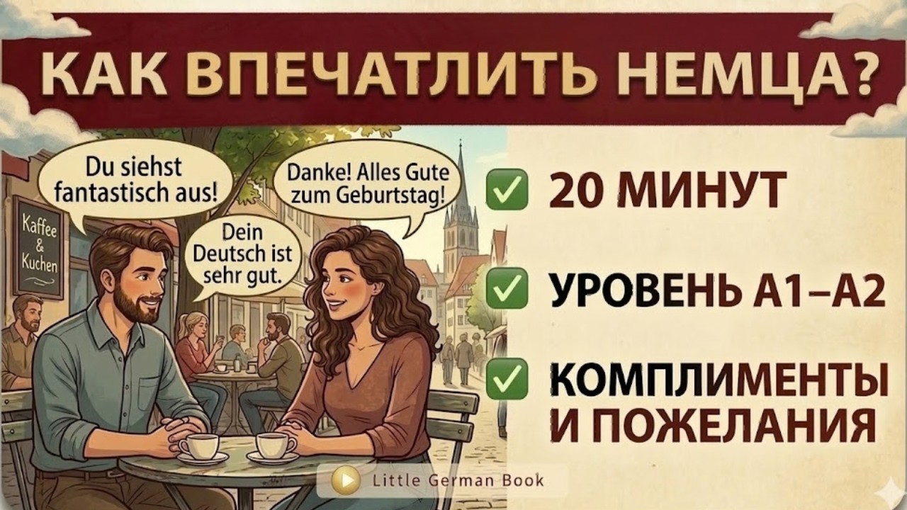 Как делают комплименты в Германии? | Тренировка на слух 10 минут