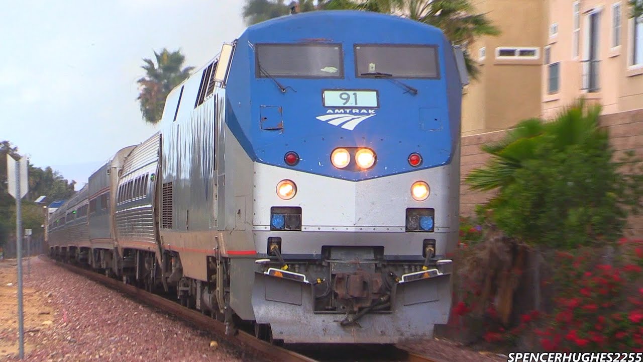 Amtrak Trains on November 1st, 2014 (P42DC #91 Chase included)