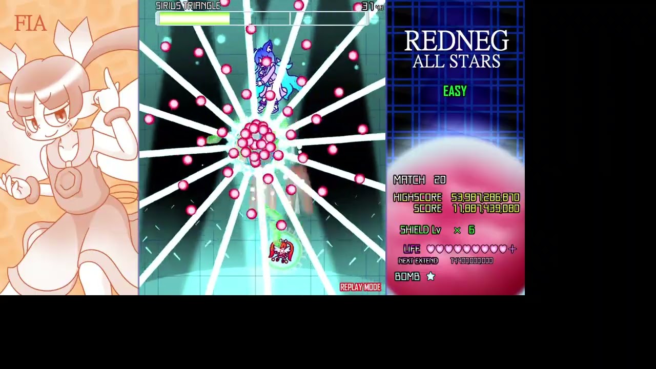 [PC] REDNEG ALLSTARS - Easy 1cc Fia ALL (No Miss)