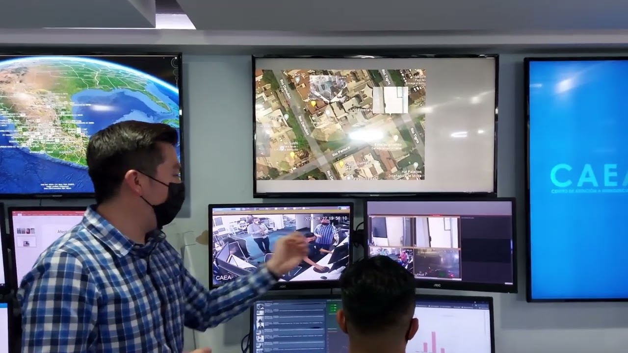 Demostración en vivo en el centro de monitoreo de Sky Angel