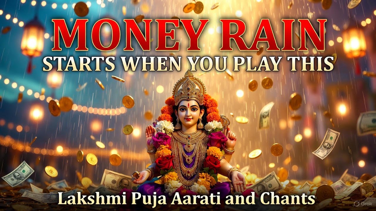 घर में सुख-समृद्धि के लिए | Lakshmi Puja 2025 Aarti, Chants & Bhajans for Money Rain