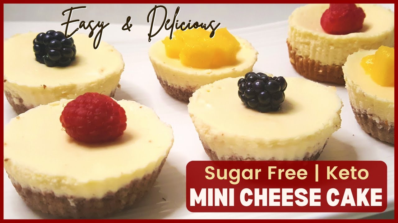 Best Sugar Free Mini Cheesecake | Easy Keto cheesecake | How to Make Cheese cake | Low Carb Recipe
