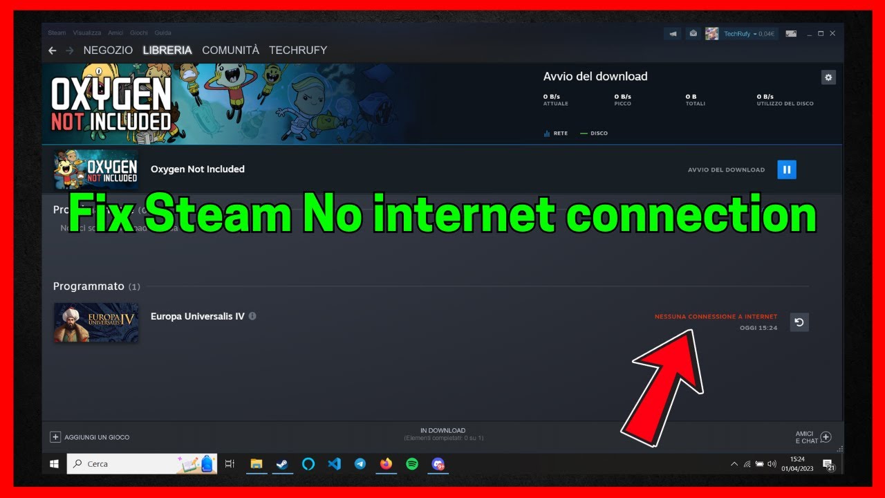 Fix Steam no internet connection download Error
