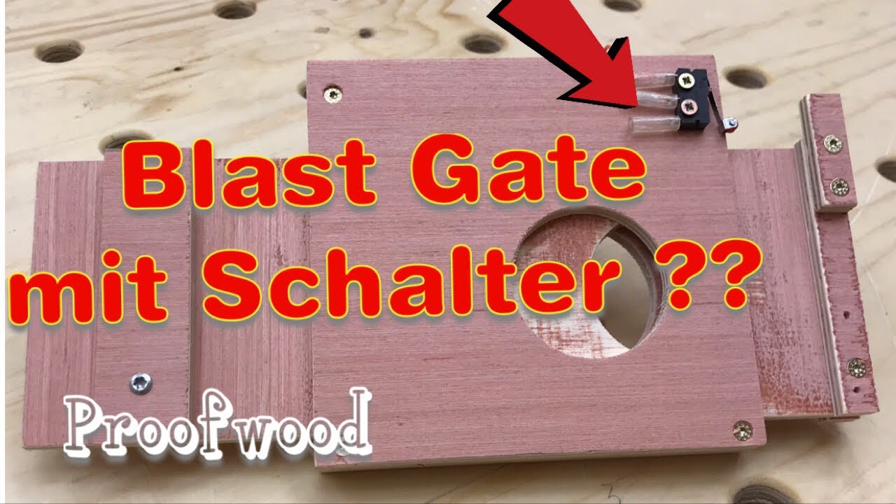 Luftschieber mit Schalter für deine Absauganlage selber bauen | Absperrschieber | Einschaltautomatik