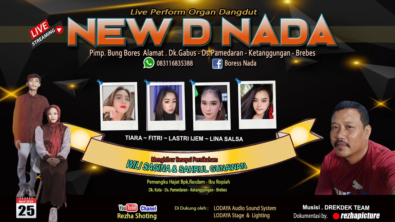 🔴Live Streaming NEW D NADA MUSIC Entertainment ~ Dukuh Kuta, Kamis 25 April 2024