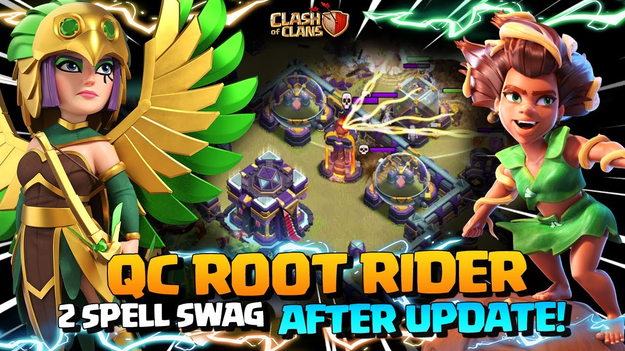 2 Spell SWAG! Th15 Attack Strategy With QC Root Rider | Best Th15 Attack Strategy Clash of Clans