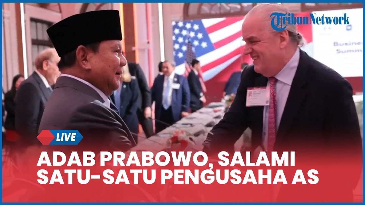 Adab Prabowo Disorot, Salami Satu-satu Pengusaha AS sebelum Pidato Business Summit di Washington DC
