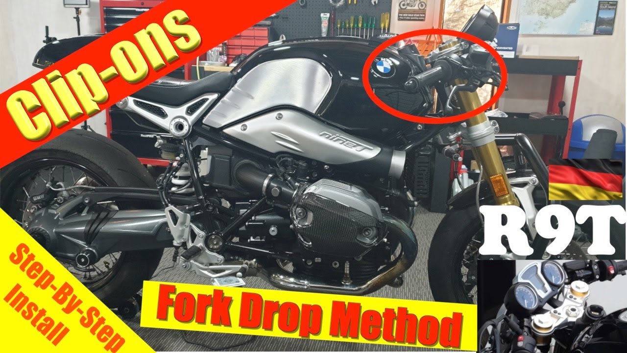 R9T Clip-On Bars: Easy Step-By-Step Install Guide - Fork Drop Method - BMW R NineT