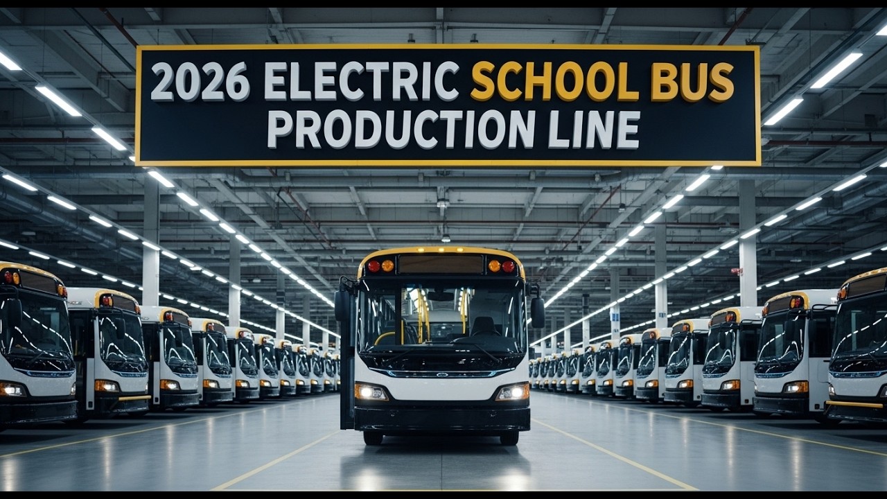 2026 Electric School Bus Production Line | Inside Factory